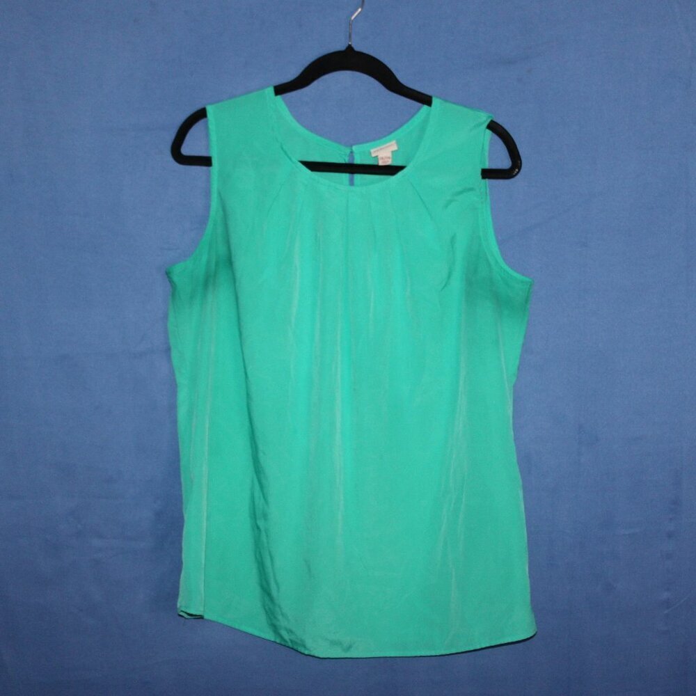 Merona Sleeveless Blouse Aqua XXL